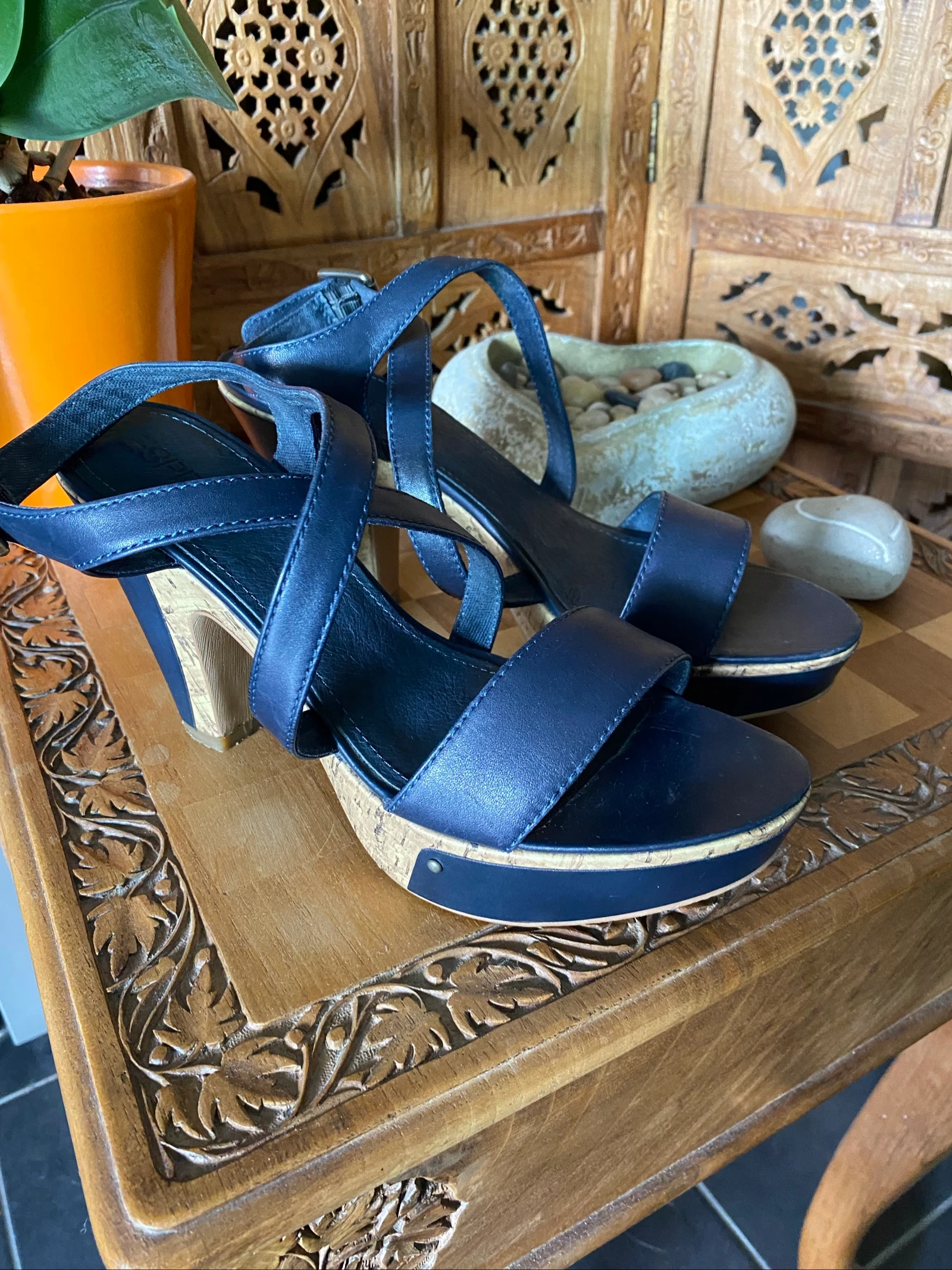 Chaussures compensées Esprit T 40 bleues